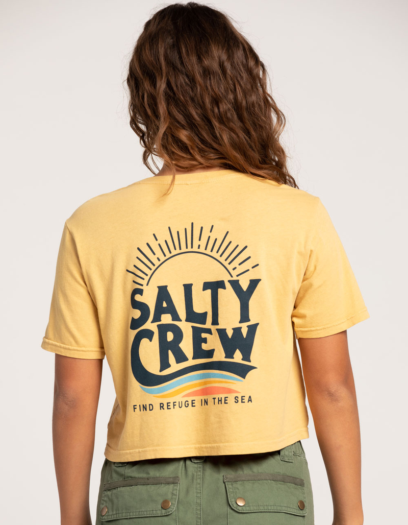 SALTY CREW The Wave Womens Crop Tee image number 0