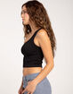 FULL TILT Seamless One Shoulder Womens Tank Top image number 2