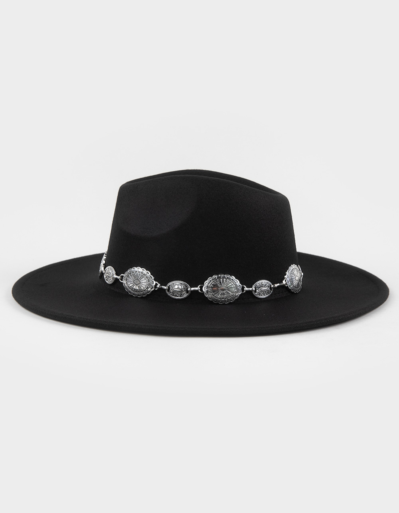 Jessa Concho Flat Brim Womens Cowboy Hat image number 2
