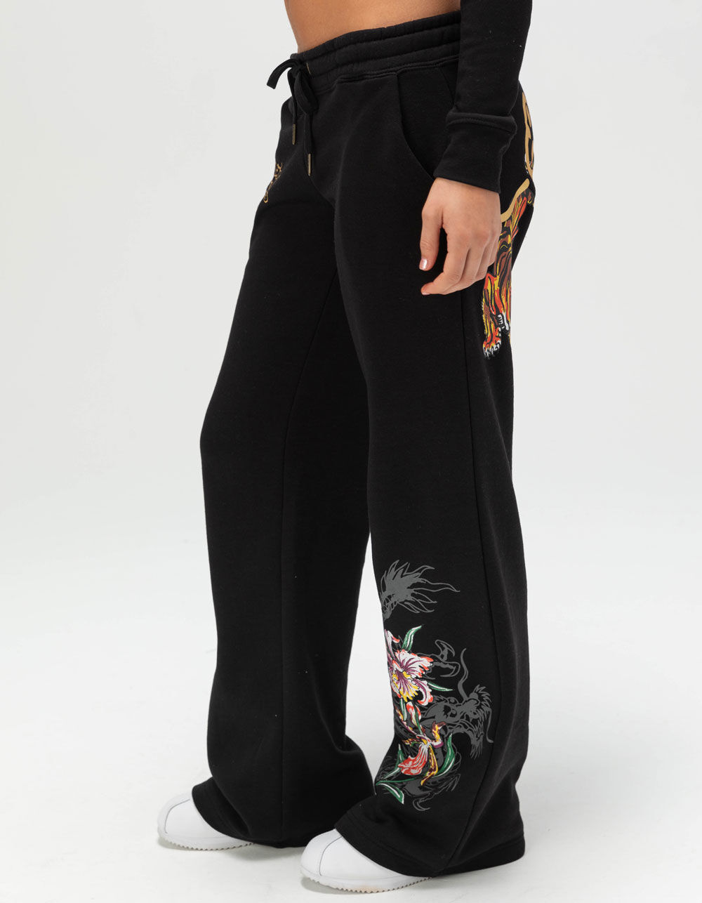 ED HARDY Tigers Womens Sweatpants - BLACK | Tillys