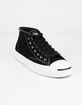 CONVERSE Jack Purcell Mid Mens Black & White Shoes image number 1