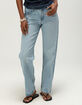 LEVI'S Premium Low Womens Straight Jeans - Blasted Stone Clean image number 2