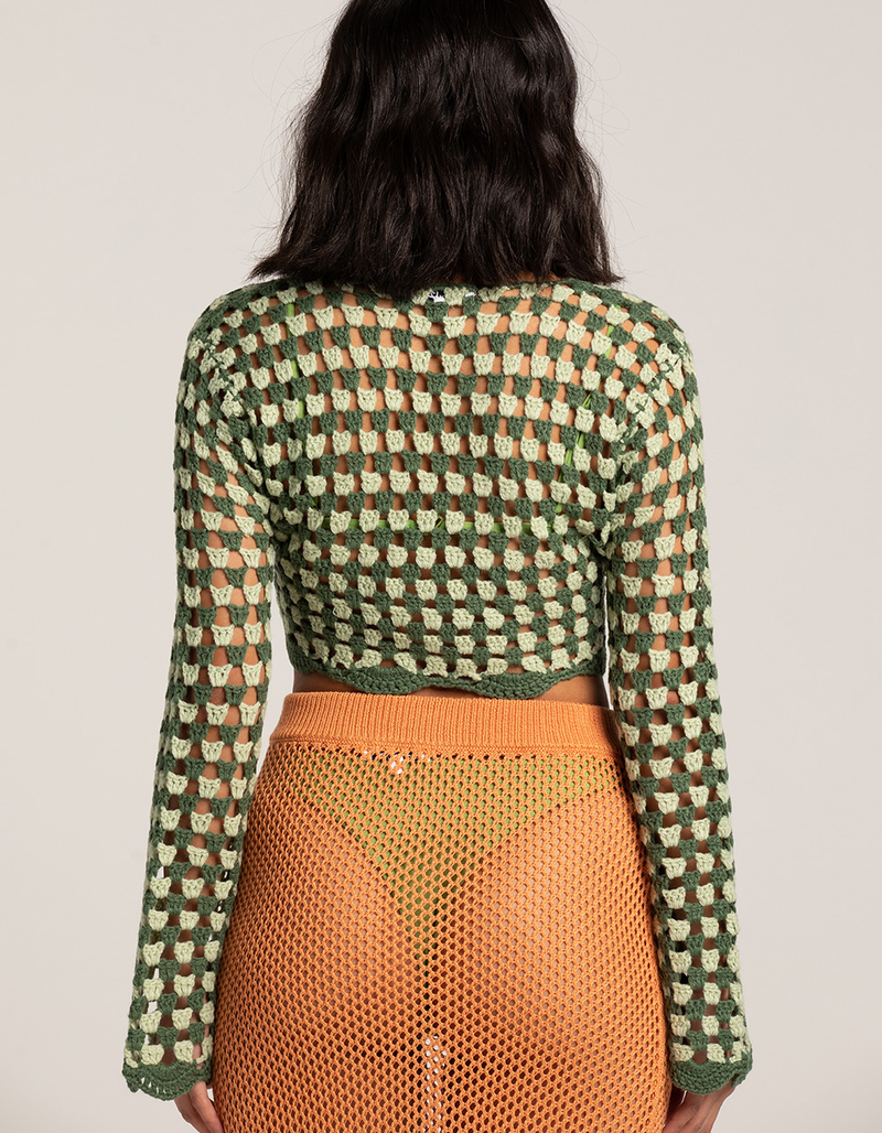 EMORY PARK Womens Crochet Sweater image number 3