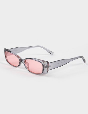 RSQ Sasha Translucent Rectangle Sunglasses Primary Image
