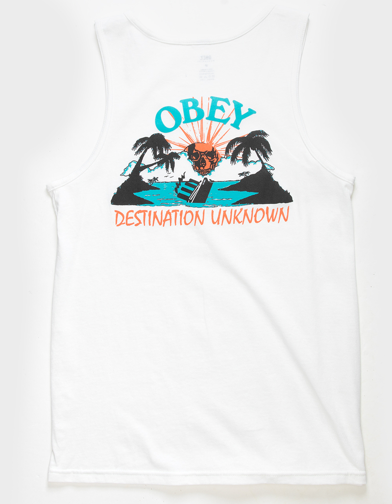 OBEY Destination Unknown Mens Tank Top image number 1