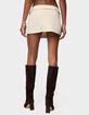 EDIKTED Selena Asymmetric Wrap Mini Skirt image number 3