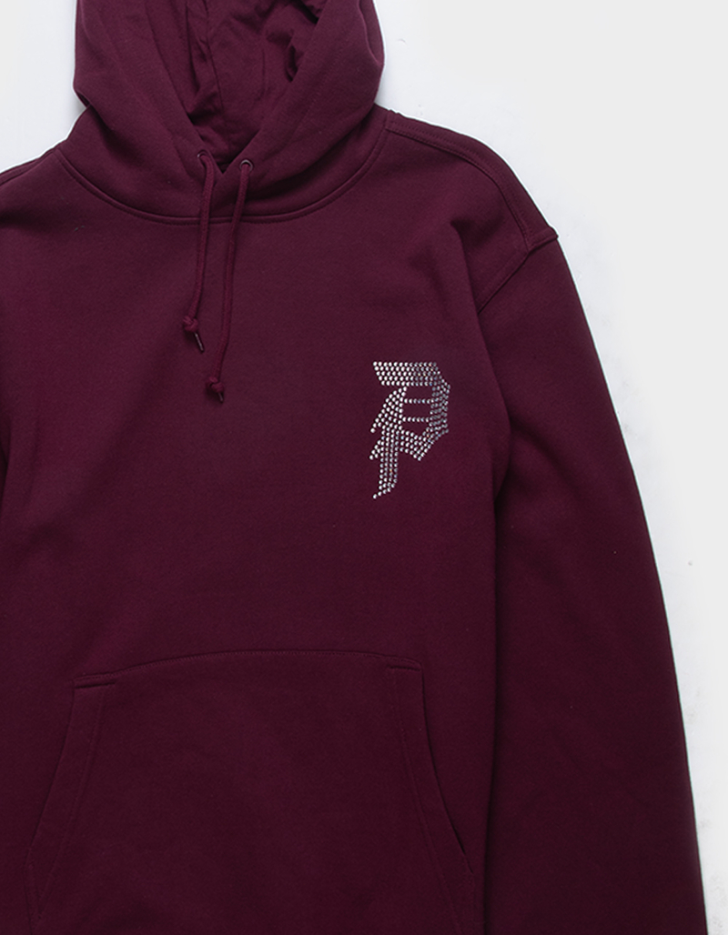 PRIMITIVE Dirty P Rhinestone Rose Mens Fleece Hoodie image number 3