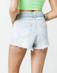 SKY AND SPARROW Belt Denim Womens Mom Shorts image number 3