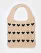 Heart Knit Tote Bag image number 1