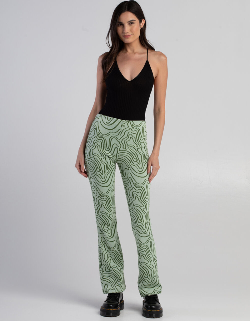 LOVE TREE Rib X-Back Womens Bodysuit image number 3