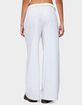 EDIKTED Tamia Peekaboo Ruffle Lace Sweatpants image number 3