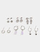 FULL TILT 9 Pack Gummy Star & Heart Earring Set image number 1