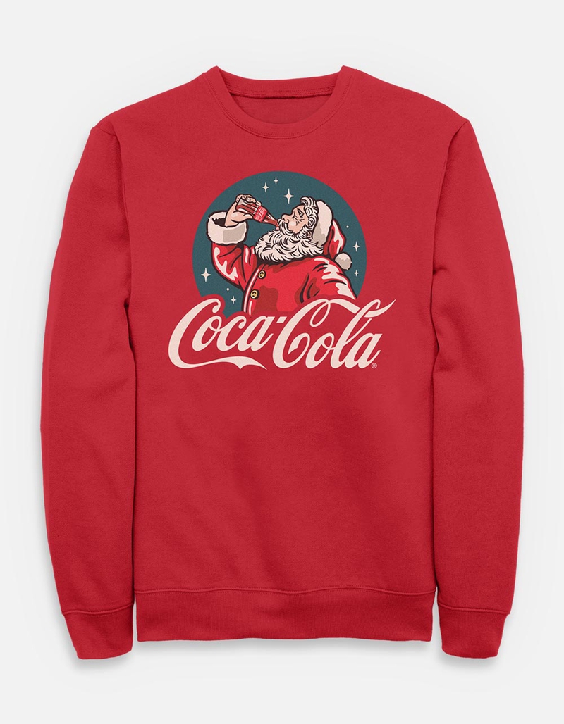 COCA-COLA Santa Drinking Unisex Crewneck Sweatshirt image number 0