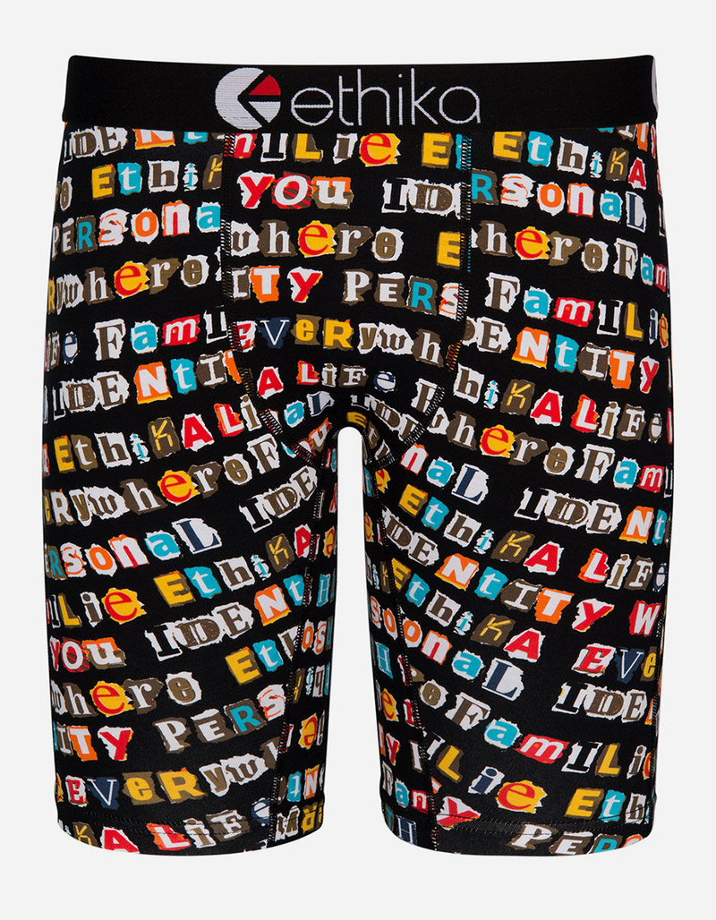 ETHIKA Random Note Staple Boys Boxer Briefs image number 0