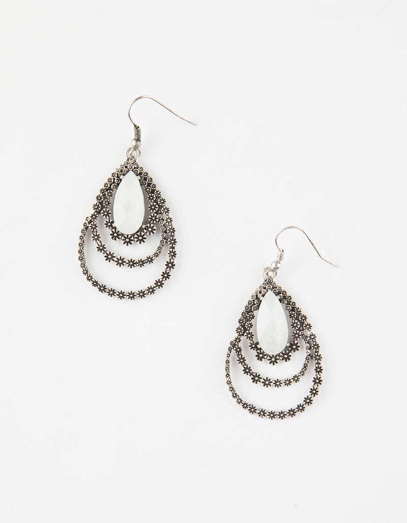 FULL TILT White Opal Chandelier Earrings image number 0