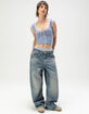 BDG Urban Outfitters Knockout Womens Lace Up Crop Top image number 2