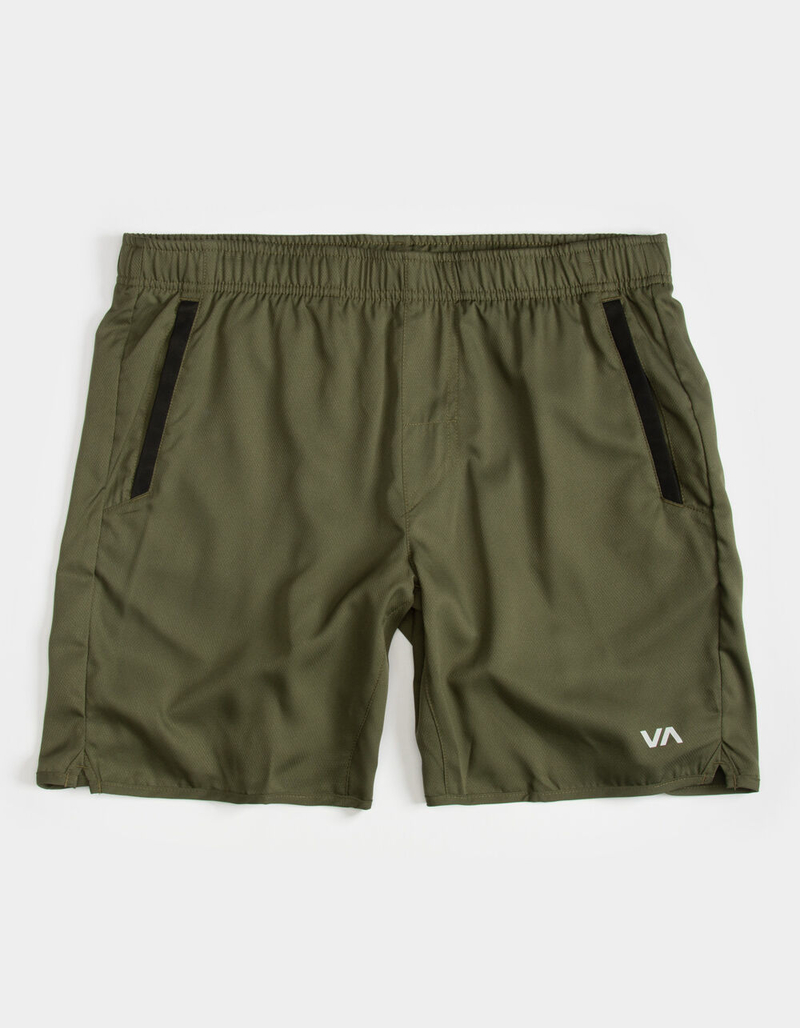 RVCA Sport Yogger IV Mens Olive Shorts image number 0