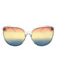 FULL TILT Crystal Gradient Cateye Sunglasses image number 2