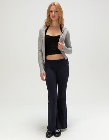 TILLYS Fold Over Flared Womens Pants Primary Image