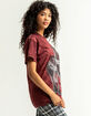 FULL TILT Tiger Tie Dye Womens Boyfriend Tee image number 2
