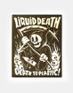 LIQUID DEATH No Plastic Sticker image number 1