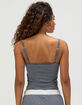 FULL TILT Stripe Button Womens Cami image number 4
