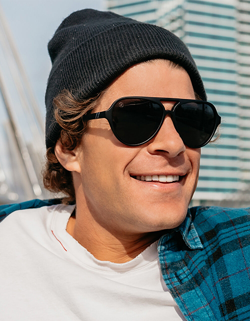 BLENDERS EYEWEAR Skyway Magic Roy Polarized Sunglasses - BLACK