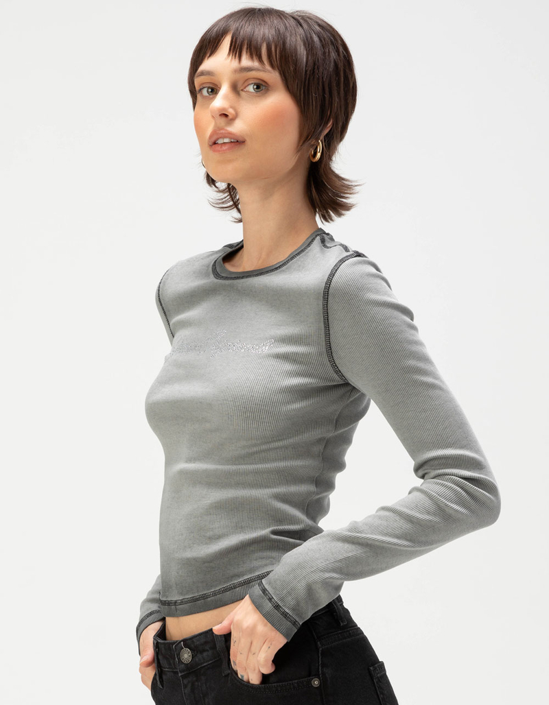 GUESS ORIGINALS GO Rhinestone Womens Long Sleeve Top image number 2