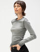 GUESS ORIGINALS GO Rhinestone Womens Long Sleeve Top image number 3
