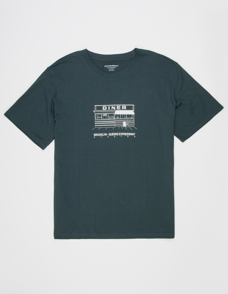 JACK & JONES Bronx Front Mens Tee TEAL GREEN Tillys