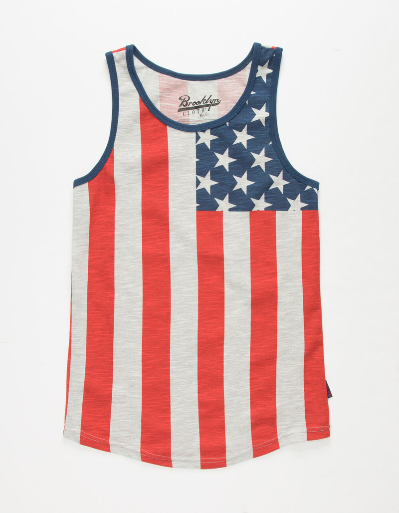 BROOKLYN CLOTH Flag Print Boys Tank Top image number 0
