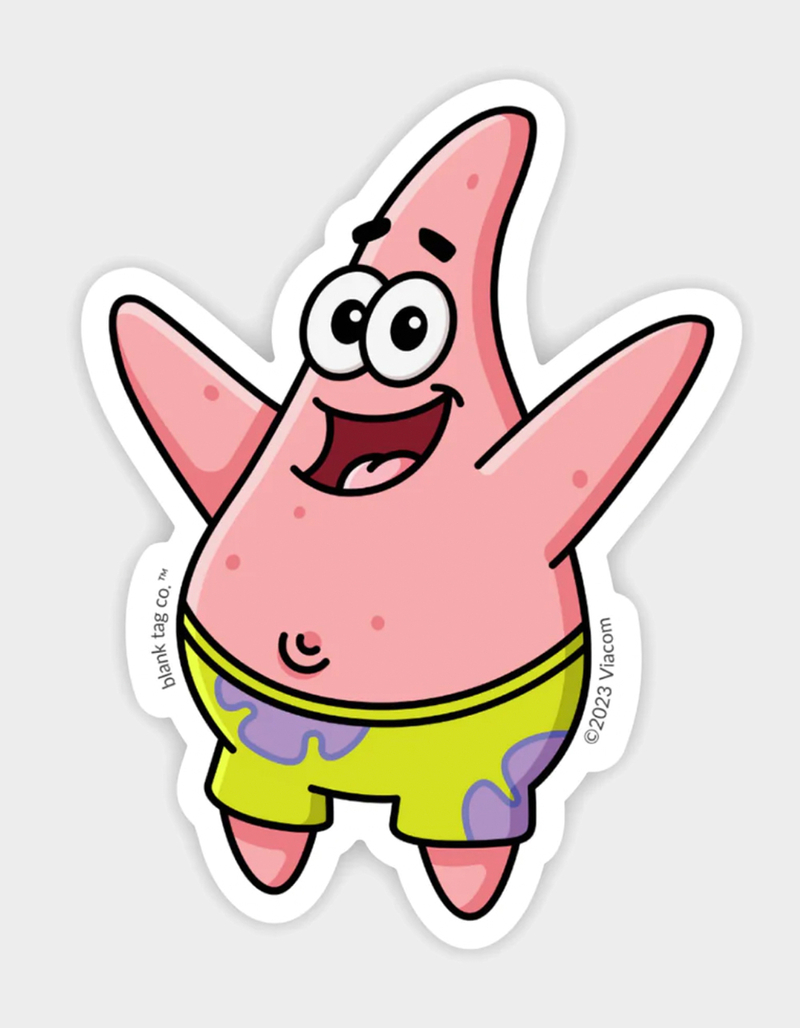BLANK TAG CO. The Patrick Star Sticker image number 0