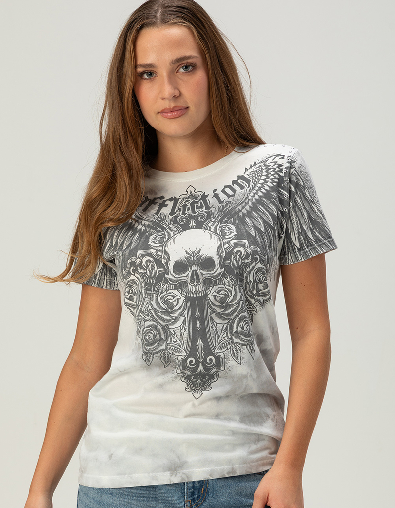 AFFLICTION Indifference Womens Fitted Tee image number 0