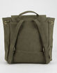 Faux Suede Olive Mini Backpack image number 3