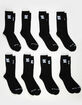 DC SHOES 8 Pack Mens Crew Socks image number 1