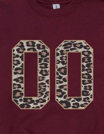 LEOPARD Double Zero Kids Unisex Crewneck Sweatshirt Alternative Image