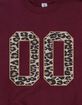 LEOPARD Double Zero Kids Unisex Crewneck Sweatshirt image number 2