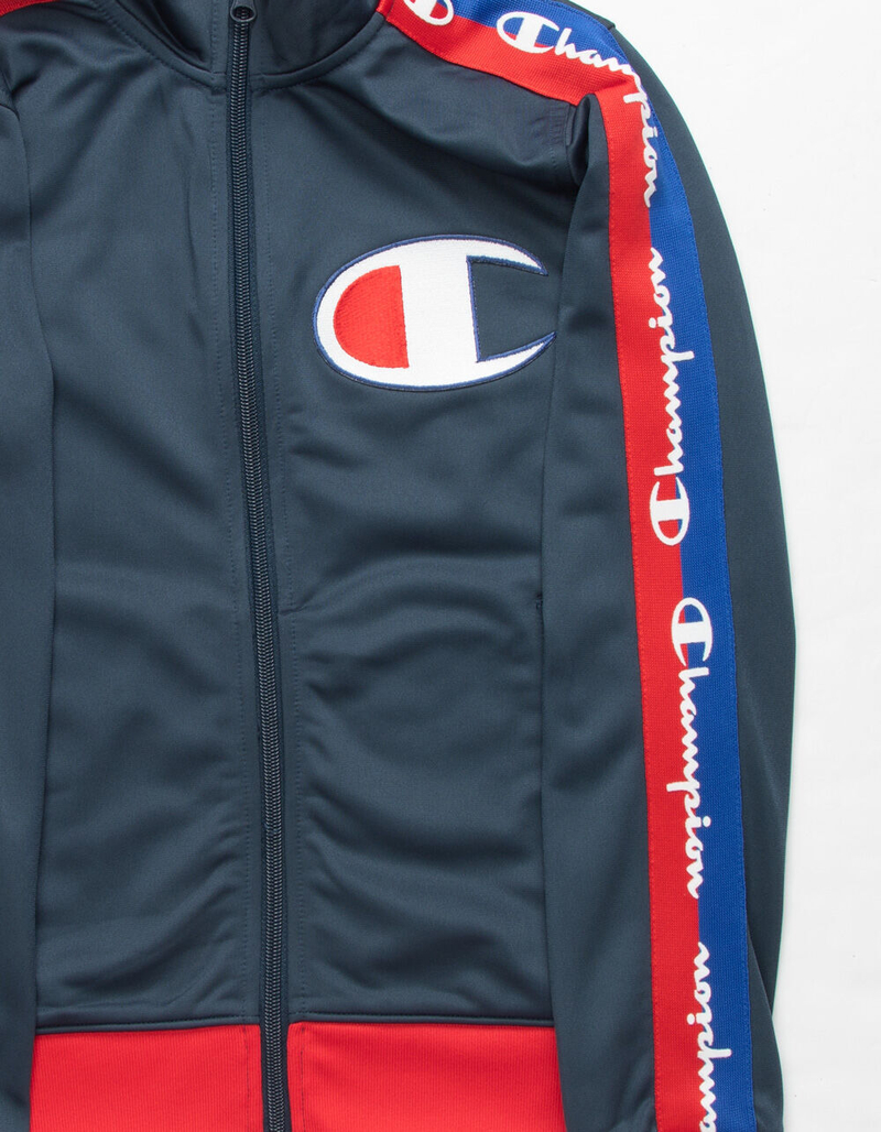 CHAMPION Big C Navy Boys Track Jacket image number 3