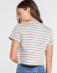 FULL TILT Multi Stripe Womens Crop Tee image number 3
