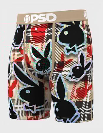 PSD x Playboy Checkmate Mens Boxer Briefs Alternative Image