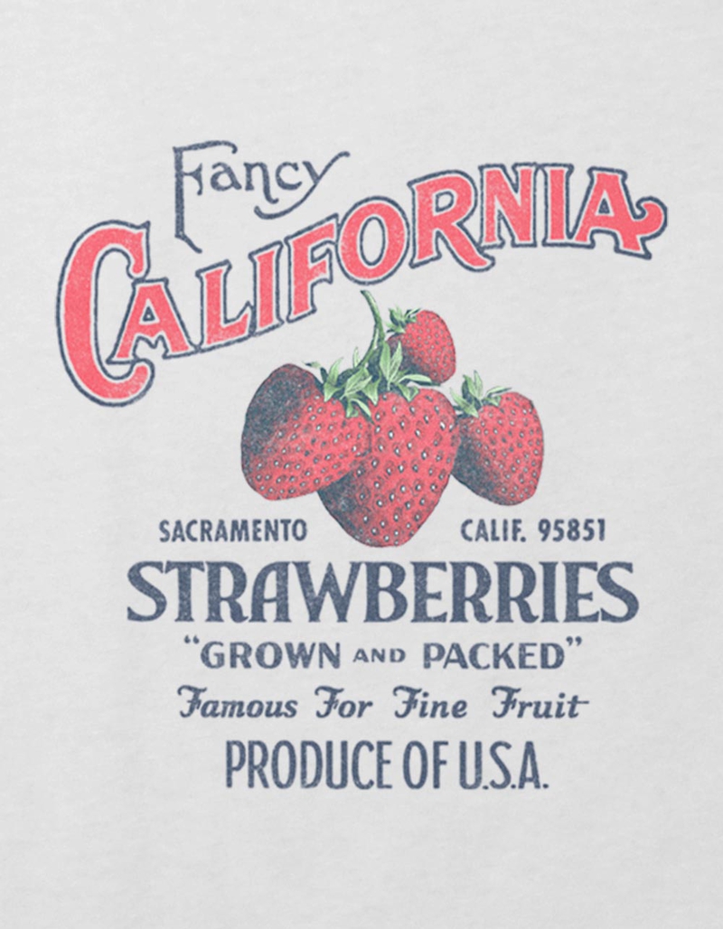 CALIFORNIA Fancy Strawberries Girls Crop Tee image number 1