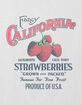 CALIFORNIA Fancy Strawberries Girls Crop Tee image number 2