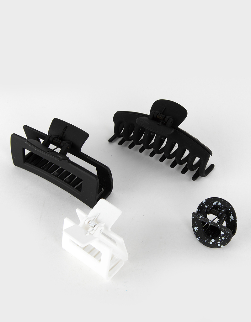 FULL TILT 4 Pack Matte Claw Hair Clips image number 3