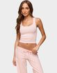 EDIKTED Linda Ribbed Scoop Neck Tank Top image number 2