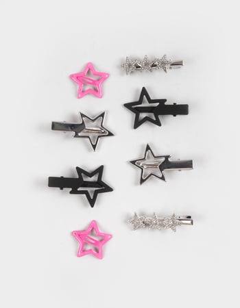 FULL TILT 8 Pack Mixed Star Hair Clips Primary Image