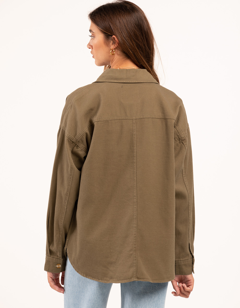 RSQ Womens Twill Shacket image number 2