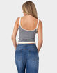 EDIKTED Saylor Striped Knit Tank Top image number 5