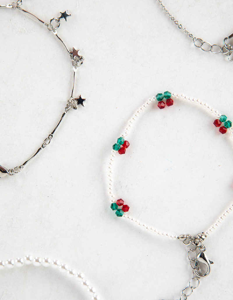 FULL TILT 5 Pack Beaded Cherry Bracelet Set image number 2