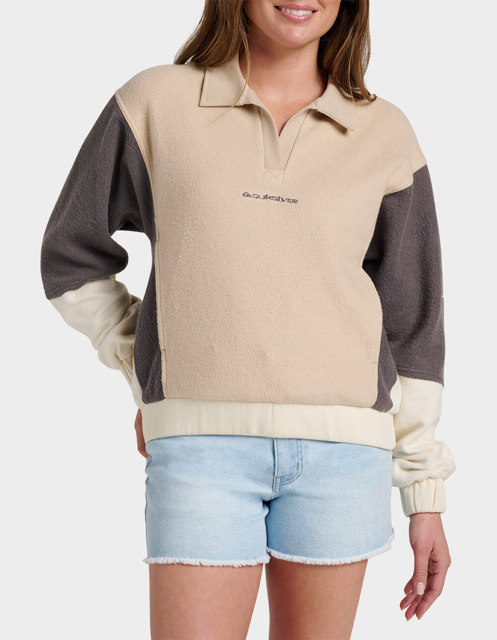 QUIKSILVER Dover St. Womens Fleece Pullover - OATMEAL | Tillys