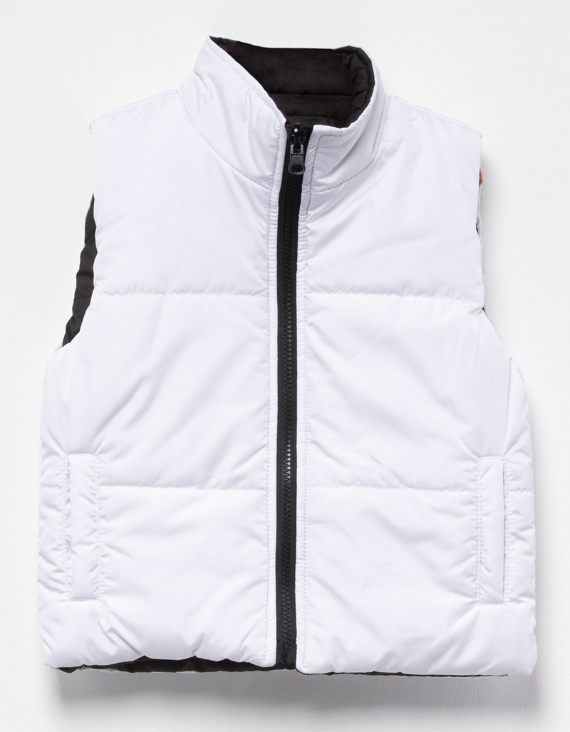 FULL TILT Girls Reversible Nylon Puffer Vest image number 1